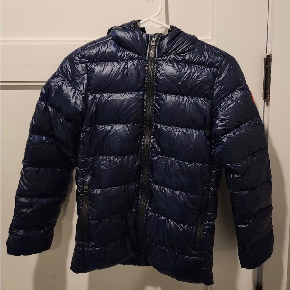 Kids Crofton Striped Logo Quilted Jacket